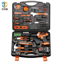 京采盾JCD-GJX208185-M工具箱家用电钻螺丝刀套装16.8V电钻工具箱套装