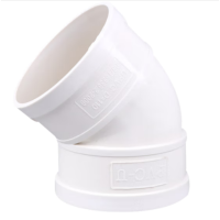 中财DN40PVC弯头45°