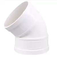 中财DN40PVC弯头45°