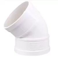 中财DN50PVC弯头45°