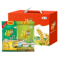 中粮福临门 优选米礼盒 优质大米 2.5kg +唯粹东北长粒香米 2.5kg