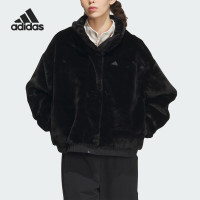 ADIDAS/阿迪达斯女子时尚仿皮草休闲夹克外套