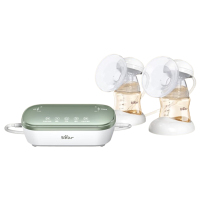 小熊吸奶器双边双泵变频按摩吸乳器母乳集奶无痛挤奶器XNQ-C10H5