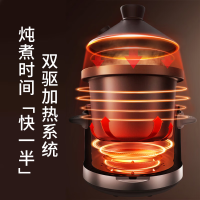 九阳(Joyoung)电炖锅4L家用多功能菜单紫砂锅煲汤煮粥锅养生电砂锅可预约1-4人 DG40K-GD993