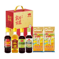 鲁花吉庆有余礼盒E-米面油调味品组合装团购过节送礼