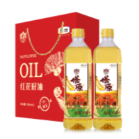 中粮福临门 塔原纯正红花籽油礼盒900ml*2