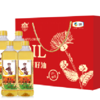 中粮福临门 塔原纯正红花籽油礼盒900ml*4瓶