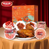 波尼亚(BERNIA)福乐家礼盒1.78kg肉食礼盒火腿香肠肉食礼盒