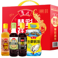 鲁花 慧彩祥云调味品礼盒(生抽 料酒 米醋 蚝油)