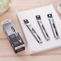 得力(deli)S782 0.5mm按动中性笔芯替芯 S01/S08/1008/K35适用 黑色子弹头20支/盒