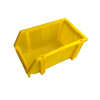 翌嘉 YJ4121089 组合式零件盒收纳盒斜口工具盒 黄色 150*250*125