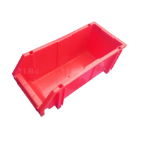 翌嘉 YJ4121094 组合式零件盒收纳盒斜口工具盒 红色 200*450*180