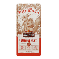 三只松鼠琥珀核桃仁礼盒坚果特产薄皮核桃干果琥珀核桃仁120g*1袋