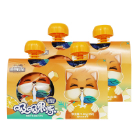 三只松鼠果冻两联包可吸椰果果汁饮料吸吸果冻香橙味160g*2袋