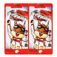 三只松鼠牛肉片休闲零食手撕牛肉香辣味牛肉片100g*2袋