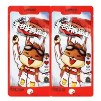 三只松鼠牛肉片休闲零食手撕牛肉香辣味牛肉片100g*2袋