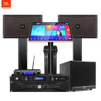 JBL KM310 G2家庭影院ktv音响套装家用点 歌机一体机包厢卡拉ok全套设备 [10吋2音响]尊享版套装七