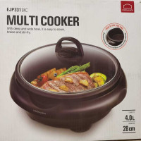 乐扣乐扣 EJP331BKC 多功能电热锅 不粘电火锅 4L