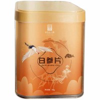 长白山人参白参片断面平整菊花芯纹白参片干货礼盒48g*1罐
