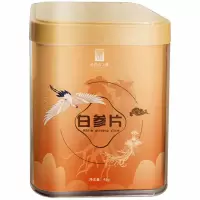 长白山人参白参片断面平整菊花芯纹白参片干货礼盒48g*1罐