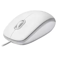 罗技(Logitech)M100r 有线鼠标(白色)