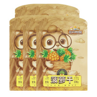 三只松鼠菠萝干休闲零食水果干蜜饯果脯菠萝干106g*5袋