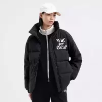 特步(XTEP)女装新款防风轻薄时尚潮流立领保暖运动羽绒服 976428190030豆皮色
