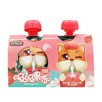 三只松鼠吸吸果冻礼盒草莓味解馋果汁吸吸果冻草莓味160g*1袋