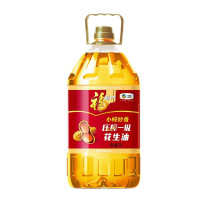 福临门 食用油压榨一级小榨炒香花生油 5L