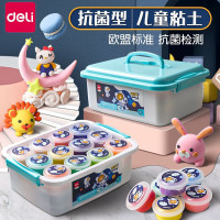 得力67854_36色抗菌粘土(混)(桶)