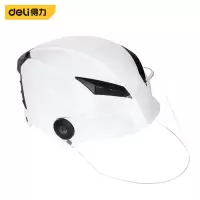 得力(deli) DL885026 摩托车半盔头盔(白) 均码(大小可调)