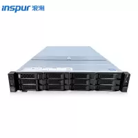 浪潮 服务器主机 1颗4310 12核心 2.1GHz|单电源 64G内存丨2块480G+3块4T丨阵列卡