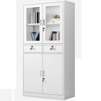 鑫广顺 文件柜 办公柜钢制铁皮柜资料柜财务室档案柜 中二斗文件柜 850x390x1850mm 单位:个