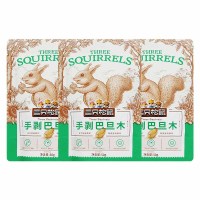 三只松鼠手剥巴旦木炒货扁桃仁坚果小零食干果小吃巴旦木50g*3袋