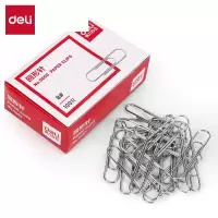 得力(deli) 0050回形针大号回形针电镀金属曲别针50mm 100枚/盒 5筒装 单位:组
