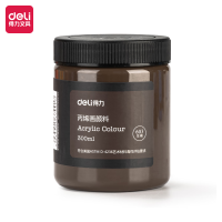 得力73875_丙烯颜料生褐(生褐)*7