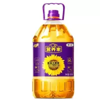 中粮福临门黄金小黑葵葵花仁油5L家用 1桶