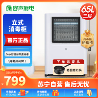 容声(RONGSHENG)消毒柜立式家用二星级紫外线光波高温消毒热风烘干免沥水小型台式厨房高颜值奶瓶消毒碗柜 二星级70
