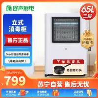 容声(RONGSHENG)消毒柜立式家用二星级紫外线光波高温消毒热风烘干免沥水小型台式厨房高颜值奶瓶消毒碗柜 二星级70