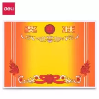 得力(deli)其他纸类 A4奖状纸获奖证书 表扬表彰奖状教师通用 加厚双胶纸 50张/(包)2包装 24830