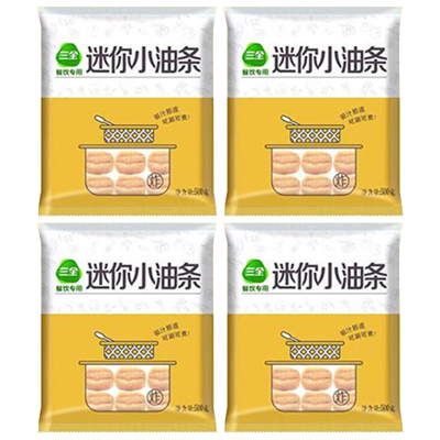 三全迷你小油条油炸半成品约50根迷你小油条500g*4袋