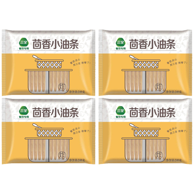 三全茴香小油条速冻半成品方便早餐快厨茴香小油条240g*4袋