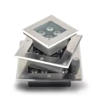 DOUBLE NIU 地埋灯嵌入式方形户外防水射灯 暖白光/白光/暖光-12W