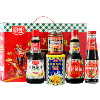厨邦 美味鲜礼盒5件套调味品酱油蚝油鸡粉辣椒酱走亲访友礼盒团购咨询 3.1kg礼盒*1