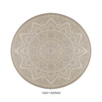 翌嘉 YJ40802118 客厅沙发地毯免洗可擦圆形地垫