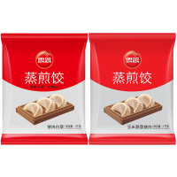 思念蒸煎饺蒸饺速冻半成品玉米猪肉1kg*1袋+猪肉白菜1kg*1袋