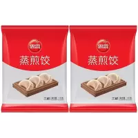 思念蒸煎饺蒸饺速冻半成品约100个三鲜蒸煎饺1kg*2袋