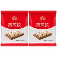思念蒸煎饺蒸饺速冻半成品约100个猪肉白菜蒸煎饺1kg*2袋