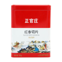 正官庄人参红参主根切片100g 无蔗糖红参片 皂苷 春节年货健康滋补品