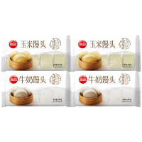思念精研馒头速食半成品牛奶馒头450g*2袋+玉米馒头450g*2袋